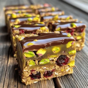 - 1 cup rolled oats - 1/2 cup unsalted pistachios, chopped - 1/2 cup dried cranberries, chopped - 1/4 cup almond butter - 1/4 cup honey or maple syrup - 1/4 teaspoon sea salt - 1/2 teaspoon vanilla extract - Optional: 1/4 cup dark chocolate chips for drizzling These ingredients create a great mix of taste and energy. The oats provide fiber, while pistachios give healthy fats and protein. Dried cranberries add a sweet and tangy flavor. Almond butter makes the mix creamy and rich. Honey or maple syrup brings sweetness and binds everything together. Each square has about 120 calories. You get around 5 grams of protein, 8 grams of fat, and 12 grams of carbs. These squares are a smart snack choice, giving you energy without a sugar crash. If you need a substitute for almond butter, use peanut butter or sunflower seed butter. They work just as well. For sweeteners, maple syrup is a nice swap for honey. You can even try agave syrup if needed. First, gather your dry ingredients. In a large bowl, mix together 1 cup of rolled oats, 1/2 cup of chopped pistachios, and 1/2 cup of chopped cranberries. Make sure to mix them well. This step helps to spread the flavors evenly. Next, we need to melt the almond butter and honey. In a small saucepan, combine 1/4 cup of almond butter and 1/4 cup of honey. Heat this over low flame for about 2 to 3 minutes. Stir until the mixture is smooth and well blended. Now, we will combine our wet and dry ingredients. Remove the saucepan from heat. Add 1/4 teaspoon of sea salt and 1/2 teaspoon of vanilla extract to the almond butter mix. Stir this well. Then, pour this warm mixture over the oat mixture. Use a spatula or your hands to mix everything together. Make sure the dry ingredients get coated evenly. Next, prepare your baking dish. Line an 8x8 inch square dish with parchment paper. Leave some paper hanging over the edge. This helps with easy removal later. Transfer the mixture into the dish. Press it down firmly with your hands to create an even layer. Now it's time to let our mixture set. If you want extra sweetness, melt 1/4 cup of dark chocolate in a microwave or over a double boiler. Drizzle it over the pressed mixture. Refrigerate the dish for at least 1 hour. This time allows the mixture to set properly. After it firms up, lift out the squares using the parchment paper. Cut them into desired sizes, about 16 squares. Keep the energy squares in an airtight container in the fridge. They will stay fresh for up to a week. To get the right consistency for your energy squares, make sure to mix well. The almond butter and honey need to coat all the dry ingredients evenly. If the mixture feels too crumbly, add a little more almond butter. For sticky hands, wet your fingers before pressing the mixture into the dish; this helps prevent sticking. These energy squares pair well with a cup of tea or coffee. You can slice them into small squares and pack them in lunch boxes. For a fun twist, add some fresh fruit on the side. If you're on the go, wrap each square in parchment paper for easy snacking. If the mixture is too dry, add a splash of water or more honey. Mix it up well until it holds together. If it’s too wet, sprinkle in more oats to absorb excess moisture. For melting chocolate drizzle, melt slowly to avoid burning. If it hardens too fast, warm it slightly again for easy drizzling. {{image_2}} You can change the taste of your energy squares easily. Try using different nuts, like almonds or walnuts. Each nut gives a unique flavor. You can also swap dried cranberries for raisins or apricots. These swaps keep your snacks fresh and exciting. Another fun idea is to use different nut butters. Instead of almond butter, try peanut or cashew butter. Each nut butter adds its own twist. You might find a new favorite! If you want a vegan treat, replace honey with maple syrup. This simple switch keeps the squares plant-based. It tastes just as sweet and good! For gluten-free options, use certified gluten-free oats. This change makes the squares safe for those who can’t have gluten. Always check the labels to be sure! To lower the sugar content, cut down on sweeteners. You can use just a tablespoon of honey or maple syrup. This keeps the squares tasty without too much sugar. You can also boost the nutrition by adding protein powder. Just a scoop can make them more filling. Mix it in with the dry ingredients for a healthy snack! Store your Pistachio Cranberry Energy Squares in an airtight container. This keeps them fresh. A glass or plastic container with a tight lid works best. Place them in the fridge for optimal freshness. The cold helps maintain their texture and flavor. To freeze energy squares, wrap each square in plastic wrap. Then, place them in a freezer bag. Make sure to remove as much air as possible. This prevents freezer burn. When you're ready to eat, just take out a square. Let it sit at room temperature for about 30 minutes. This will help restore the best texture. In the fridge, these energy squares last up to one week. If you freeze them, they can last for up to three months. Watch for signs of spoilage. If they smell off or look dry, it’s time to toss them. Making these energy squares is quick! You need about 15 minutes to prepare. Then, chill them for at least 1 hour. So, the total time is around 1 hour and 15 minutes. Yes, you can make these energy squares ahead of time. Prepare them and store them in an airtight container. They stay fresh in the fridge for up to a week. This makes them perfect for busy days or quick snacks! The energy squares should feel firm to the touch after chilling. They will hold their shape when you lift them out. If they are too soft, they need more time in the fridge to set. Pistachio Cranberry Energy Squares are simple and healthy. We covered the key ingredients, from oats to dried cranberries. You learned how to make and store these tasty snacks. Remember to tweak the recipe to fit your needs, like using different nuts or sweeteners. With these tips, you can whip up a batch in no time. Enjoy your freshly made energy squares, and share them with friends for a tasty and nutritious treat!