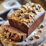 - 3 ripe bananas, mashed - 1/3 cup melted coconut oil - 1/2 cup brown sugar - 1 large egg, beaten - 1 teaspoon vanilla extract - 1 teaspoon baking soda - A pinch of salt - 1 cup all-purpose flour - 1/2 cup chopped hazelnuts - 1/2 cup chocolate chips (dark or milk chocolate) Importance of ripe bananas Ripe bananas add natural sweetness and moisture. Look for bananas with brown spots. They will mash easily and blend well. Coconut oil vs. butter Coconut oil keeps the bread moist and adds a subtle flavor. It is a great option for those avoiding dairy. Types of chocolate recommended I suggest using dark chocolate for a rich taste. Milk chocolate offers a sweeter flavor. Choose your favorite for the best results. 1. Preheat your oven to 350°F (175°C). This step gets your oven ready for baking. 2. Grease a 9x5 inch loaf pan. Use coconut oil or non-stick spray. This helps the bread come out easily. 3. In a mixing bowl, mash 3 ripe bananas. The riper they are, the sweeter your bread will taste. 4. Add 1/3 cup melted coconut oil to the bananas. Mix until everything is smooth. 5. Stir in 1/2 cup brown sugar, 1 beaten egg, and 1 teaspoon vanilla extract. Mix well until combined. 6. Sprinkle 1 teaspoon baking soda and a pinch of salt over the mixture. Stir it in gently. 7. Gradually fold in 1 cup of all-purpose flour. Be careful not to overmix; this keeps the bread soft. 1. Gently fold in 1/2 cup chopped hazelnuts and 1/2 cup chocolate chips. This gives the bread a nice crunch and sweetness. 2. Pour the batter into the greased loaf pan. Smooth the top with a spatula for an even bake. 3. Bake for about 60 minutes. Check doneness by inserting a toothpick in the center. It should come out clean. 1. Let the bread cool in the pan for 10 minutes. This makes it easier to remove. 2. Transfer the bread onto a wire rack to cool completely. This helps keep it from getting soggy. 3. Slice the banana bread and serve it warm. You can add a spread of almond butter or more hazelnuts for a tasty finish. To make the best chocolate hazelnut banana bread, you must avoid overmixing. When you mix the batter, do it gently. Overmixing can lead to a tough loaf. Mix until just combined. This keeps your bread light and fluffy. Even baking is key, too. Make sure your oven is preheated to 350°F. Use a 9x5 inch loaf pan and grease it well. This helps the bread rise evenly. Halfway through baking, rotate the pan. This ensures all sides cook the same. Adding spices can take your bread to the next level. Consider cinnamon or nutmeg for warmth. These spices pair well with bananas and chocolate. You can also add a pinch of espresso powder. It boosts the chocolate flavor wonderfully. Want more chocolate or hazelnuts? You can add more chocolate chips and nuts to your batter. Just remember to keep balance in mind. Too much can change the bread's texture. Aim for a rich, nutty taste without overpowering the banana. If your bread turns out too dense, you may have overmixed. Check your mixing technique next time. Also, avoid adding too much flour. Use the correct measuring technique: spoon flour into the cup, then level it off. If your bread is undercooked, check your oven temperature. An oven thermometer can help you see if it runs hot or cold. Bake for longer if needed. Use a toothpick to test doneness. It should come out clean when the bread is ready. {{image_2}} You can switch up the nuts in this bread. Hazelnuts are rich and buttery, but walnuts work great too. Walnuts add a softer crunch. If you need a nut-free option, try using sunflower seeds or pumpkin seeds. They give a nice texture without the nuts. You can add more flavor to your banana bread by mixing in fruits. Blueberries or strawberries are fantastic choices. They add sweetness and a pop of color. You can also use flavored extracts. Almond or maple extract can give your bread a unique twist. If you want a gluten-free version, you can use gluten-free flour blends. They work well as a substitute for all-purpose flour. Look for blends that contain a mix of rice flour and tapioca flour. You can also add binding agents like ground flaxseed or chia seeds. They help hold the bread together nicely. To keep your chocolate hazelnut banana bread fresh, wrap it tightly in plastic wrap. Store it at room temperature for up to four days. If you want to keep it longer, put it in the fridge. This will help it last for a week. However, it may dry out a bit in the fridge. For the best taste, enjoy it at room temperature. If you need to store it for more than a week, freezing is a great option. Wrap the banana bread in plastic wrap, then place it in a freezer bag. Make sure to remove as much air as possible. This method keeps it fresh for up to three months. When you're ready to eat it, thaw it overnight in the fridge. You can also leave it on the counter for a few hours. To warm your banana bread, slice it and place it in a toaster or microwave. If you use a microwave, heat it for 10 to 15 seconds. This will keep it soft and moist. Avoid overheating, as it can dry out quickly. You can also warm it in the oven at 350°F for about 10 minutes. This gives it a nice, fresh-baked taste. Enjoy it warm with almond butter or a few extra hazelnuts on top. Yes, you can use frozen bananas. Just thaw them first. Drain any extra liquid. Mash them well before adding to the mix. This will keep your banana bread moist and tasty. To make this recipe vegan, replace the egg with a flax egg. Mix 1 tablespoon of flaxseed meal with 3 tablespoons of water. Let it sit for a few minutes until it thickens. Use maple syrup instead of brown sugar for sweetness. If you don't have coconut oil, olive oil works well too. You can also use vegetable oil or melted butter. Just remember to keep the same amount in your recipe. Each option will give a slightly different flavor. Check the banana bread at 60 minutes. Insert a toothpick into the center. If it comes out clean, the bread is done. If it has batter on it, bake for another 5-10 minutes. Let it cool before slicing for best results. This post covered all you need for making banana bread. You learned the key ingredients, like ripe bananas and coconut oil, and how to mix and bake them perfectly. I shared tips for storage and variations, too. Remember, using bananas that are really ripe makes a big difference. With these steps and tricks, you’ll bake banana bread that tastes great. Enjoy the process, share it with friends, and make homemade treats that everyone loves. Happy baking!