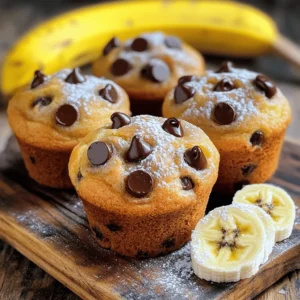- 2 ripe bananas, mashed - 1/4 cup melted coconut oil - 1/2 cup brown sugar - 1 large egg - 1 teaspoon vanilla extract The main ingredients bring out the best flavors. Ripe bananas add sweetness and moisture. Coconut oil makes the muffins rich and tender. Brown sugar gives a deep caramel note. The egg binds everything together. Vanilla extract adds a warm, inviting aroma. - 1 teaspoon baking soda - 1/2 teaspoon salt - 1 cup all-purpose flour - 1/2 cup semi-sweet chocolate chips - Optional: 1/4 cup chopped walnuts or pecans The dry ingredients help the muffins rise and hold their shape. Baking soda acts as a leavening agent. Salt enhances the flavor of the other ingredients. All-purpose flour provides structure. Semi-sweet chocolate chips create gooey pockets of chocolate. If you want, add nuts for extra crunch and flavor. 1. Preheat your oven to 350°F (175°C). Line a muffin tin with paper liners. You can also lightly grease it. 2. In a large mixing bowl, mash the ripe bananas. Add the melted coconut oil. Mix until smooth. 3. Next, add the brown sugar, egg, and vanilla extract. Whisk until the mixture is smooth and creamy. 4. Sprinkle the baking soda and salt over the mix. Stir until everything combines well. 5. Gradually add the all-purpose flour. Mix gently, but do not overmix. The batter should be a bit lumpy. 6. Fold in the semi-sweet chocolate chips. If you want, add chopped walnuts or pecans. 1. Pour the batter into the muffin tin. Fill each cup about two-thirds full. 2. Place the muffin tin in the preheated oven. Bake for 18-20 minutes. Check for doneness with a toothpick. It should come out clean. 3. Once baked, let the muffins cool in the tin for five minutes. Then, move them to a wire rack to cool completely. To get the best muffins, avoid overmixing your batter. Overmixing makes the muffins tough. Mix just until the flour disappears. The batter should look slightly lumpy. This keeps your muffins soft and airy. Use a gentle folding technique when adding the chocolate chips. This helps them stay whole. It also keeps the batter light. If using nuts, fold them in the same way. This makes sure they spread evenly. Serve your muffins warm for the best flavor. Warm muffins taste great and feel cozy. You can dust them with powdered sugar for a sweet touch. This adds a lovely look and taste. To present the muffins nicely, use a rustic wooden board. Arrange them in a circle. Add fresh banana slices on the side. This makes a beautiful display that will impress your guests. {{image_2}} You can change the taste of your muffins easily. For a richer flavor, try using dark chocolate chips. They add depth and a lovely bitterness. Milk chocolate chips are sweeter, making the muffins more dessert-like. You can even mix both types for a fun twist! Spices can also enhance the taste. Adding a teaspoon of cinnamon gives warmth and comfort. Nutmeg adds a nice touch too. Just a pinch can elevate your muffins. Experiment with these options to find your favorite mix! Want a gluten-free option? You can use gluten-free flour instead of all-purpose flour. This swap keeps the muffins soft and tasty. Just make sure to check the labels for safe gluten-free products. If you prefer a vegan version, replace the egg with a flax egg. To make this, mix one tablespoon of ground flaxseed with three tablespoons of water. Let it sit until it thickens. You can also use plant-based milk instead of coconut oil. This will give you a rich and moist muffin without any animal products. To keep your chocolate chip banana muffins fresh, store them at room temperature. Place them in an airtight container. This keeps them moist and tasty for up to three days. If you want them to last longer, refrigerate them. Wrap the muffins in plastic wrap before putting them in the fridge. This helps prevent them from drying out. Freezing muffins is a great way to save them for later. To freeze properly, cool the muffins completely first. Then, wrap each one tightly in plastic wrap. Place the wrapped muffins in a freezer-safe bag or container. This way, they can stay fresh for up to three months. When you’re ready to enjoy a muffin, take it out and thaw it at room temperature. If you want a warm muffin, you can reheat it in the oven or microwave. For the oven, preheat to 350°F (175°C) and bake for about 10 minutes. In the microwave, heat on low for 15-20 seconds. Enjoy your delicious muffin! To keep your muffins moist, use ripe bananas. The riper the bananas, the more moisture they add. You can also try adding an extra egg. This helps create a soft texture. Using coconut oil instead of butter can add more moisture too. Be careful not to overmix when you combine the dry and wet ingredients. A few lumps are okay! This keeps the muffins light and fluffy. Yes, you can use frozen bananas. They work well in this recipe. Just make sure to thaw them first. Drain any extra liquid before adding them to the mix. Frozen bananas are often sweeter and add great flavor. They also mash easily, making them a good choice for muffins. You can tell your muffins are done by checking the tops. They should be golden brown and spring back when touched. Use a toothpick to check for doneness. Insert it into the center of a muffin. If it comes out clean or with just a few crumbs, your muffins are ready. Let them cool for a few minutes before taking them out of the tin. In this article, we covered how to make chocolate chip banana muffins. We explored the key ingredients, step-by-step instructions, and tips for the best texture. Remember to mix wet and dry items carefully. Don't forget about fun variations and how to store your muffins properly. With these easy steps, you can enjoy delicious, homemade muffins. Happy baking!