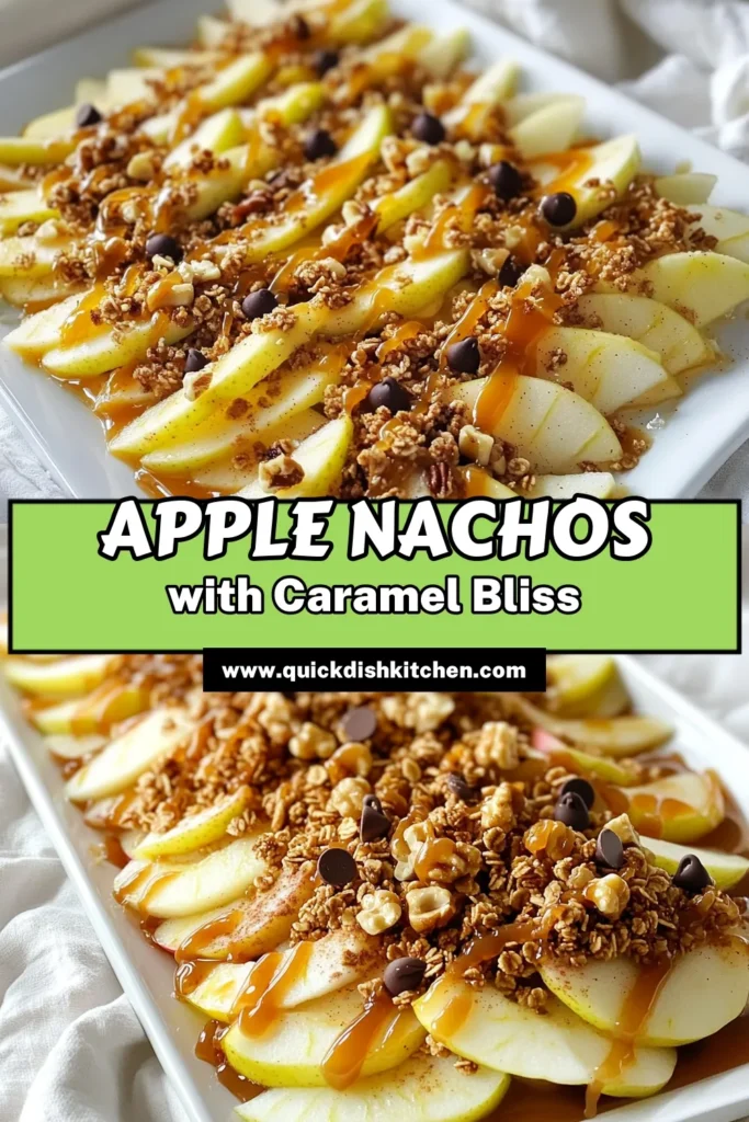 Indulge in the ultimate snack with these delicious Caramel Apple Nachos! Made with fresh apples, crunchy granola, rich caramel, and a sprinkle of chocolate chips, this easy recipe is perfect for sharing or enjoying solo. Impress your guests and satisfy your sweet tooth in just 15 minutes. Click through to explore the full recipe and treat yourself to this delightful twist on a classic! #CaramelAppleNachos #SweetTreats #HealthySnacking #FallRecipes