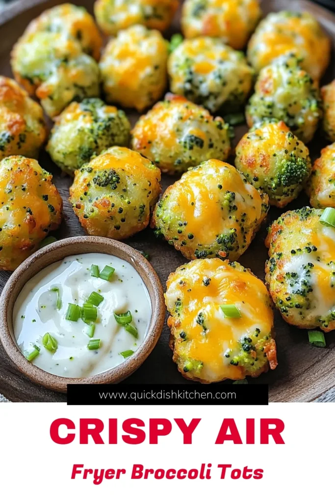Enjoy a tasty twist on snacks with these Air Fryer Cheesy Broccoli Tots! Packed with fresh broccoli, sharp cheddar, and crunchy breadcrumbs, these bites are perfect for kids and adults alike. Ready in just 30 minutes, they make a delightful appetizer or side dish. Click through to explore the easy recipe and step-by-step instructions that will have you whipping up these delicious tots in no time! Don’t miss out on this healthier snack option!