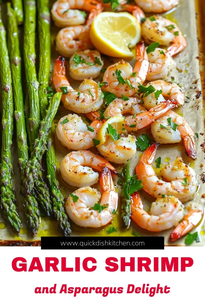 Discover the vibrant flavors of Sheet Pan Garlic Shrimp & Asparagus with this easy recipe! Perfect for a quick weeknight dinner, this dish combines juicy shrimp and tender asparagus, all infused with garlic and lemon. Ready in just 30 minutes, it’s a delicious and healthy way to impress your family or guests. Click through for the full recipe and cooking tips! #SheetPanShrimp #HealthyRecipes #QuickDinner #SeafoodLovers