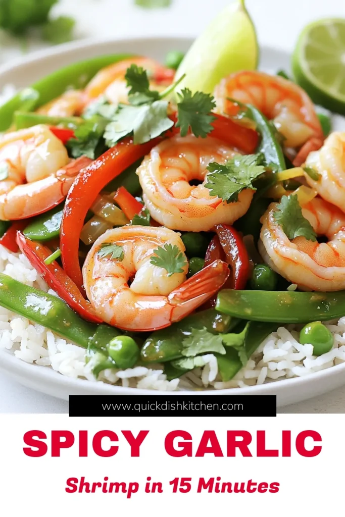 Get ready for a burst of flavor with this quick and easy Minute Spicy Garlic Shrimp Stir Fry! In just 15 minutes, you’ll have a delicious dish featuring shrimp, colorful veggies, and a tangy sauce that will delight your taste buds. Perfect over jasmine rice or quinoa, this recipe is a weeknight winner. Click to explore this vibrant recipe and elevate your dinner game! #GarlicShrimp #QuickRecipes #StirFry #SeafoodRecipes