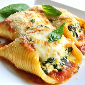Spinach Ricotta Stuffed Shells Savory Delight Dish