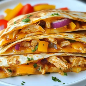 BBQ Ranch Chicken Quesadillas Easy and Flavorful Meal