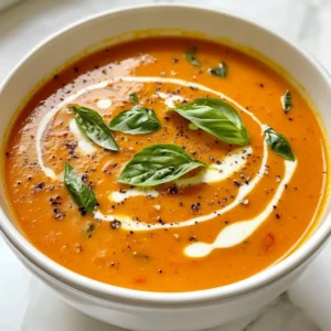 Roasted Tomato Basil Soup Rich and Flavorful Delight