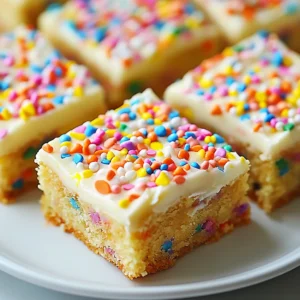 Funfetti Sugar Cookie Bars Irresistible and Sweet Treat