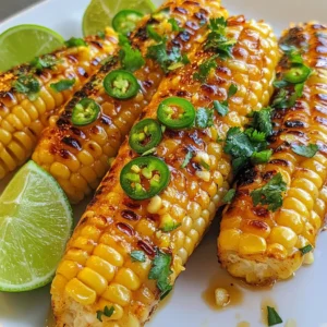 - 4 ears of fresh corn, husked and halved lengthwise - 1/4 cup honey - 2 tablespoons olive oil - 1-2 jalapeños, finely diced - 1 teaspoon smoked paprika - 1 teaspoon garlic powder - Salt and pepper to taste - Fresh cilantro, chopped (for garnish) - Lime wedges (for serving) For Jalapeño Honey Corn Ribs, you need fresh corn. I love using corn that is sweet and crisp. You can find it at most stores or farmers' markets. The honey adds a nice sweetness, while the jalapeños add heat. You can adjust the number of jalapeños based on your spice preference. Olive oil helps the glaze stick to the corn. Smoked paprika gives it a lovely depth of flavor. Garlic powder adds a savory note that balances the sweetness. Don’t forget salt and pepper; they enhance all the flavors. Garnish with fresh cilantro for a bright pop. Lime wedges on the side give an extra zing. The blend of flavors in these ingredients makes every bite a delight. Enjoy creating this tasty dish! {{ingredient_image_1}} To start, you need to heat your grill or oven. Set it to medium-high, around 400°F (200°C). If you plan to use the oven, grab a baking sheet. Line it with parchment paper to keep the corn from sticking. Next, let’s make the honey glaze. In a small bowl, combine the honey, olive oil, diced jalapeños, smoked paprika, garlic powder, salt, and pepper. Stir it well until smooth. If you want more heat, add extra jalapeños. Taste as you go to find your perfect spice level. Now, it’s time to cook the corn. Brush the corn ribs with the honey glaze on all sides. Place the corn on the grill or in the oven. For grilling, cook for about 10-15 minutes. Turn them every few minutes for even cooking. If you're baking, roast them for 20-25 minutes, turning them occasionally. You want them tender with nice grill marks. Once cooked, take the corn ribs off the heat. Drizzle any leftover glaze on top while they’re still hot. Garnish with fresh cilantro and serve with lime wedges. Enjoy this sweet and spicy treat! To make your Jalapeño Honey Corn Ribs burst with flavor, use fresh ingredients. Fresh corn, honey, and herbs add depth. Adjust spice levels by changing the number of jalapeños. Start with one for a mild kick. You can always add more for heat. Grilling corn ribs is fun and easy. Keep your grill at medium-high heat. This helps the corn cook evenly. Turn the corn every few minutes. This way, you get nice grill marks and avoid burning. To prevent overcooking, watch for tenderness. The corn should be soft but still firm. Pair your corn ribs with simple sides. A fresh salad or grilled veggies work well. You can also serve them with rice or beans for a hearty meal. For presentation, stack the corn ribs on a platter. Sprinkle fresh cilantro on top and add lime wedges for color and zest. Pro Tips Adjust the Spice Level: If you prefer a milder dish, remove the seeds and membranes from the jalapeños before dicing them. This will reduce the heat significantly. Use Fresh Ingredients: For the best flavor, opt for fresh corn on the cob and high-quality honey. Fresh ingredients will enhance the overall taste of your corn ribs. Experiment with Flavors: Feel free to add other spices or herbs to the glaze, such as cumin or lime zest, to give your corn ribs a unique twist. Serve Immediately: These corn ribs are best enjoyed hot off the grill or out of the oven, as they maintain their tenderness and flavor when served fresh. {{image_2}} You can change the heat level by using other peppers. For a mild option, try bell peppers. For more heat, consider serrano or habanero peppers. Adjust the amount based on your taste. You can also add spices like cayenne pepper or chili powder for an extra kick. This gives your dish a new twist without losing its core flavor. Garnishes can elevate your dish. Fresh herbs like parsley or green onions add color and taste. You can also drizzle sauces like ranch or spicy mayo for a fun touch. Try serving the corn ribs with a zesty yogurt dip to balance the spice. These options make your plate look and taste great. Want to make it gluten-free? This recipe is already safe for you. For vegan options, swap honey with agave syrup or maple syrup. This keeps the flavor while meeting dietary needs. You can also use sugar substitutes like monk fruit or stevia for the glaze without losing sweetness. These changes let everyone enjoy your Jalapeño Honey Corn Ribs! To store leftovers, let the corn ribs cool completely. Place them in an airtight container. This keeps them fresh longer. You can store them in the fridge for up to 3 days. After that, they may lose their taste and texture. The best way to reheat corn ribs is in the oven. Preheat the oven to 350°F (175°C). Place the ribs on a baking sheet. Cover them with foil to keep moisture in. Heat for about 10 minutes. This method keeps the flavor and texture intact. You can also use a grill. Just warm them for a few minutes until hot. Yes, you can freeze Jalapeño Honey Corn Ribs! For freezing, wrap each rib tightly in plastic wrap. Then, place them in a freezer bag. Make sure to remove as much air as possible. They can last up to 3 months in the freezer. To thaw, move them to the fridge overnight. Reheat them as mentioned above for the best taste. Jalapeño Honey Corn Ribs are a fun twist on classic corn. They use fresh corn, cut into rib shapes. You coat them in a sweet and spicy glaze made from honey and jalapeños. This dish brings together great flavors. The smoked paprika and garlic powder add depth to the taste. The result? A delicious and vibrant side dish that everyone loves. Yes, you can prepare Jalapeño Honey Corn Ribs ahead of time. You can husk and cut the corn earlier in the day. Make the honey glaze and store it in the fridge. When you're ready, just brush the glaze on the corn and grill or bake. This way, you save time when serving your meal. These corn ribs pair well with many dishes. Try serving them with grilled meats like chicken or steak. They also go great with a fresh salad or rice. For a full meal, add some beans or corn salad. The sweet and spicy flavors will balance well with savory dishes. You can easily change the spice level of the glaze. Use fewer jalapeños if you want less heat. For more spice, add an extra jalapeño or two. You can also remove the seeds to lower the heat. If you want a different flavor, try adding cayenne pepper or chili powder. You can use frozen corn if fresh corn isn't available. Just make sure to thaw it and drain excess water. Keep in mind that frozen corn may not have the same crunch as fresh. Still, the glaze will make it tasty. Just follow the same cooking steps to enjoy your corn ribs. This blog post gave you a simple guide to making Jalapeño Honey Corn Ribs. We covered ingredients, cooking methods, and tips to enhance flavor. Remember to experiment with spices and garnishes to make this dish your own. Proper storage can keep your corn ribs fresh for later. Enjoy trying out these methods and sharing them with friends. Making this dish can be fun and tasty, adding a zesty kick to your meals.