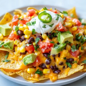 Loaded Veggie Nachos Flavorful and Easy Delight