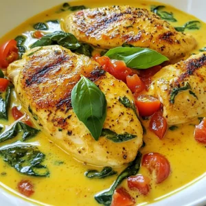 Creamy Tomato Spinach Chicken Flavorful Easy Recipe