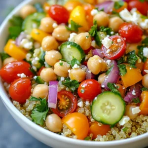 Mediterranean Quinoa Salad Fresh and Flavorful Delight
