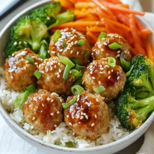 Teriyaki Meatball Rice Bowls Flavorful and Simple Meal