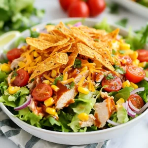 BBQ Ranch Chicken Salad Fresh and Flavorful Meal