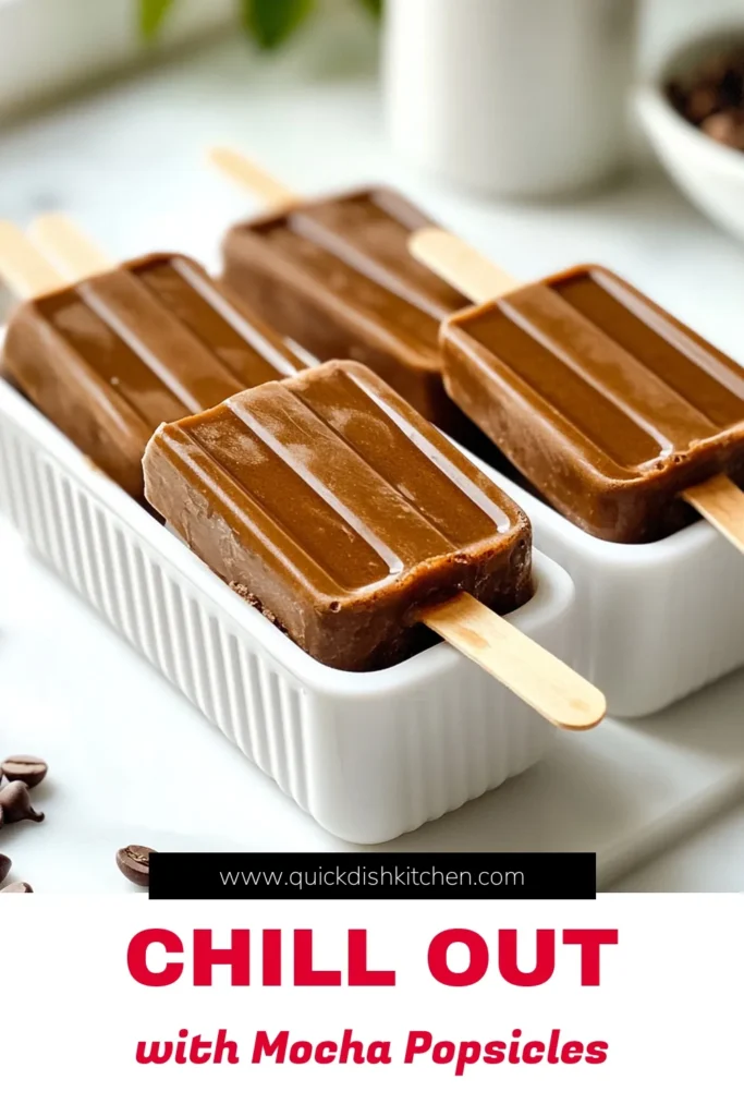 Beat the heat this summer with irresistible mocha iced coffee popsicles! This easy coffee popsicle recipe combines brewed coffee, milk, and cocoa for a creamy, chocolatey treat. Perfect for coffee lovers, these homemade coffee popsicles are a delightful way to enjoy summer coffee desserts. Ready in just 10 minutes, they’ll satisfy your sweet tooth and keep you cool. Try these chocolate coffee treats today! #MochaIcedCoffee #CoffeePopsicles #SummerDesserts #HomemadeTreats