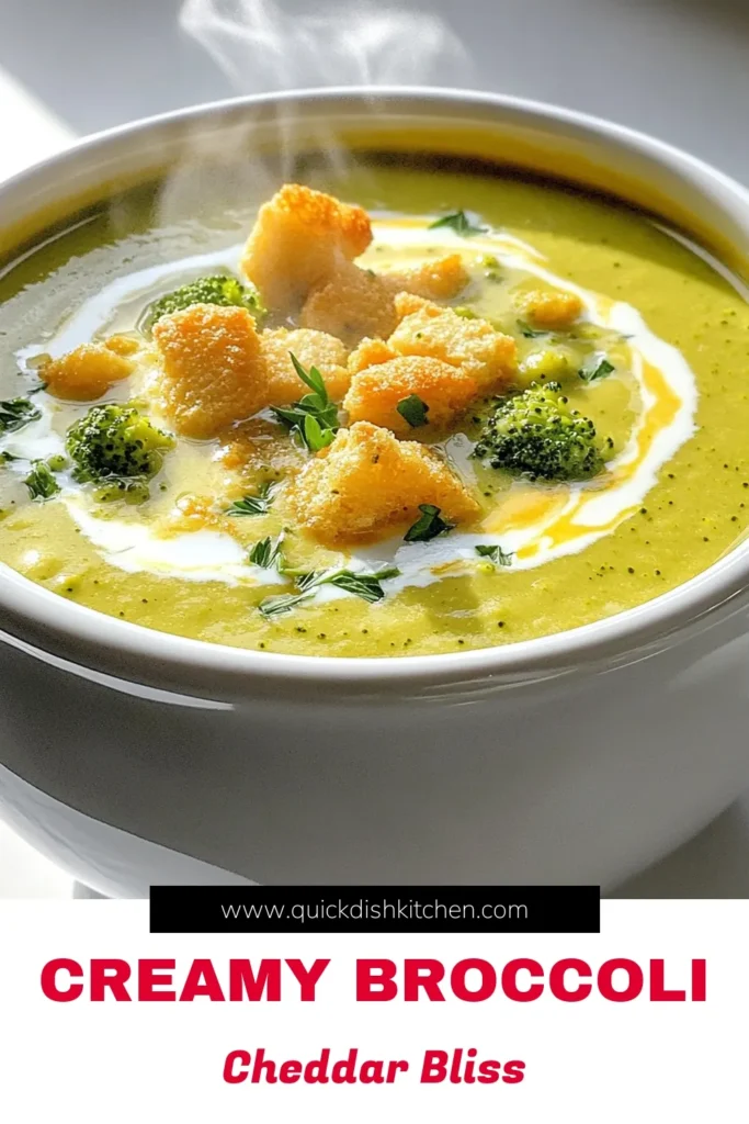 Warm up with a bowl of creamy broccoli cheddar soup that's perfect for chilly days! This recipe combines fresh broccoli, cheesy goodness, and hearty veggies, all cooked to perfection in your slow cooker. Discover how to create a comforting meal that's both easy and delicious. Don't miss out on this delightful soup recipe—click through to explore the full details and enjoy every creamy bite! #BroccoliCheddarSoup #ComfortFood #SlowCookerRecipes #HealthyEating