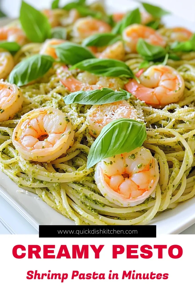 Indulge in a delightful 20-minute meal with this Minute Creamy Pesto Shrimp Pasta! This quick and easy recipe combines succulent shrimp and al dente pasta in a rich, creamy pesto sauce that's bursting with flavor. Perfect for busy weeknights, this dish will impress your family and friends. Don’t miss out on this culinary delight—click to explore the full recipe and elevate your dinner plans tonight! #PastaRecipe #ShrimpPasta #EasyRecipes #QuickDinner