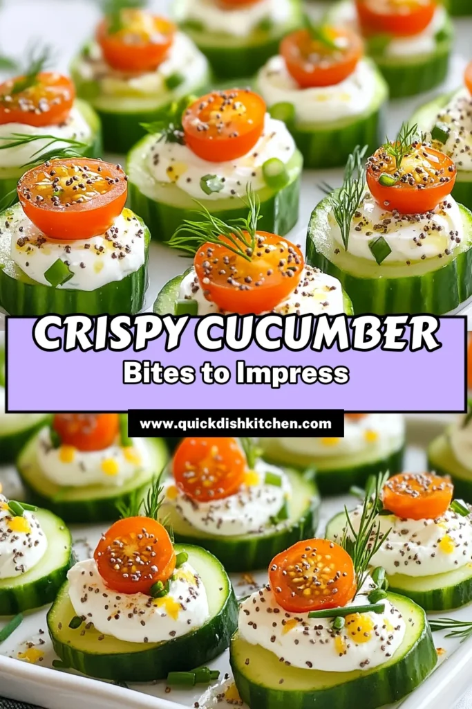 Looking for a delicious and healthy appetizer? Try these Everything Bagel Cucumber Bites! With a creamy blend of cream cheese and herbs, these easy cucumber recipes are ideal for parties. These refreshing appetizer ideas are not only simple to make but also a hit as healthy party snacks. Serve them chilled for a delightful treat. Click to discover how to make them and impress your guests! #CucumberAppetizers #HealthySnacks #PartyFood #EasyRecipes