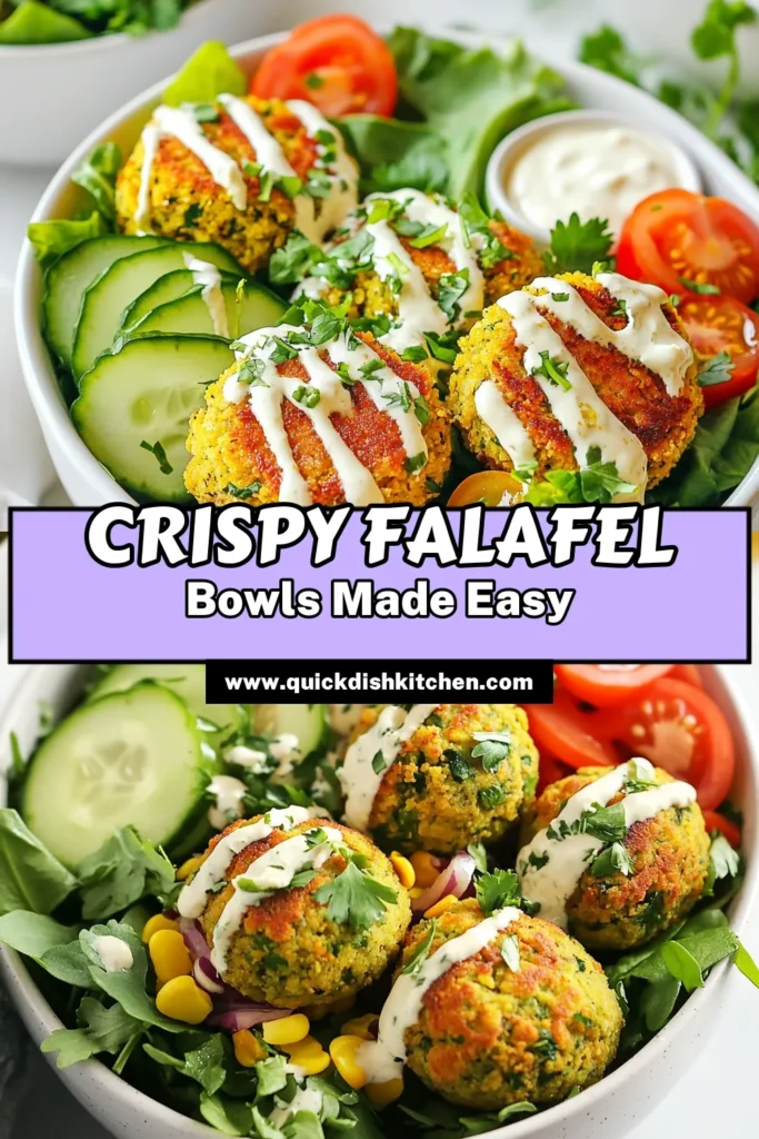 Discover the joy of cooking with this easy vegan falafel recipe! These air fryer falafel bowls are a delicious and healthy dinner option that features crispy falafel made from chickpeas, fresh herbs, and spices. Perfect for meal prep or a weeknight treat, this dish is both satisfying and nutritious. Try these air fryer recipes for a quick and flavorful meal. Save this pin for your next dinner inspiration! #AirFryerFalafel #CrispyFalafelBowls #VeganFalafel #EasyHealthyDinner