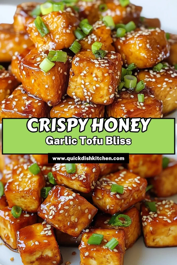 Discover the deliciousness of crispy honey garlic tofu with this easy tofu recipe that’s perfect for any meal. This honey garlic tofu recipe combines crispy tofu cubes with a flavorful sauce, making it a standout among vegan tofu recipes. Serve it up as a delightful side or main dish. Don’t miss out on this crispy tofu dish that’s ready in just 25 minutes! Save this recipe for your next dinner! #CrispyTofu #VeganRecipes #TofuDishes #HoneyGarlicTofu