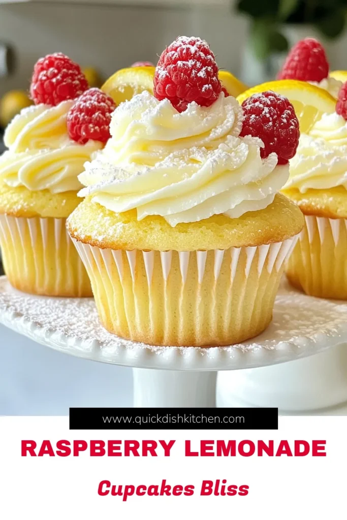 Indulge in the delightful taste of Raspberry Lemonade Cupcakes, a perfect summer treat! This easy cupcake recipe blends zesty lemon flavors with fresh raspberries, creating a refreshing dessert everyone will love. Perfect for any occasion, these Lemon Cupcake Recipes are a must-try! Bake a batch today and bring some sunshine to your table. Don’t forget to save this recipe for later! #RaspberryLemonadeCupcakes #FreshRaspberryDessert #SummerTreats #EasyCupcakeRecipes