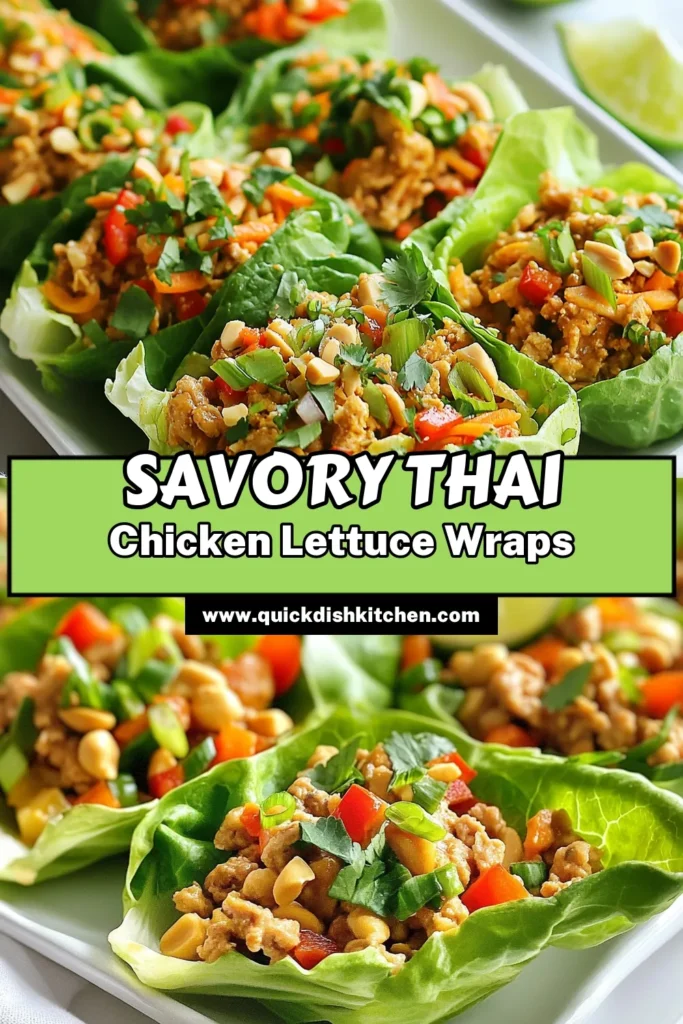Discover a fresh twist on dinner with these Thai Peanut Chicken Lettuce Wraps! This easy lettuce wraps recipe features ground chicken cooked to perfection and combined with vibrant veggies and a creamy peanut butter sauce. Perfect for healthy eating, these Thai peanut chicken wraps are a must-try in your kitchen. Enjoy this quick, nutritious meal that your family will love! Don't forget to save and try it yourself! #ThaiRecipes #HealthyEating #LettuceWraps #GroundChickenRecipes