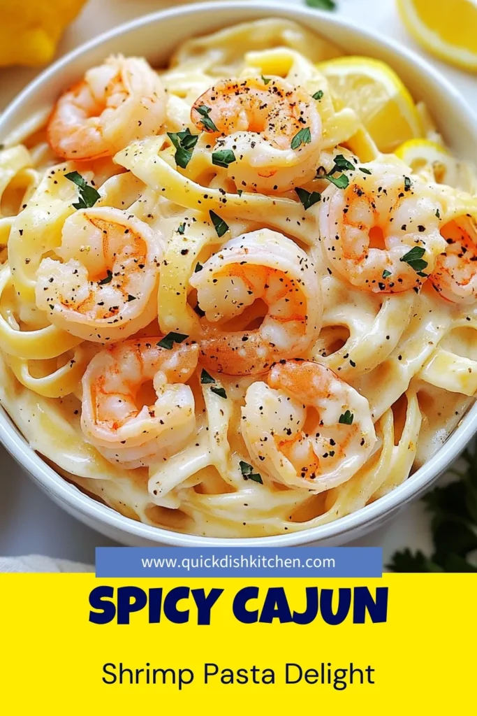 Discover the delicious Cajun Shrimp Alfredo recipe that brings a spicy twist to creamy shrimp pasta! This easy shrimp Alfredo combines fettuccine Alfredo with Cajun seasoning for a flavorful meal that's perfect for dinner. Learn how to make Cajun Alfredo with simple ingredients like shrimp, heavy cream, and Parmesan. Ready in just 30 minutes! Save this recipe for your next cooking adventure! #CajunShrimp #ShrimpAlfredo #PastaRecipes #CajunCooking