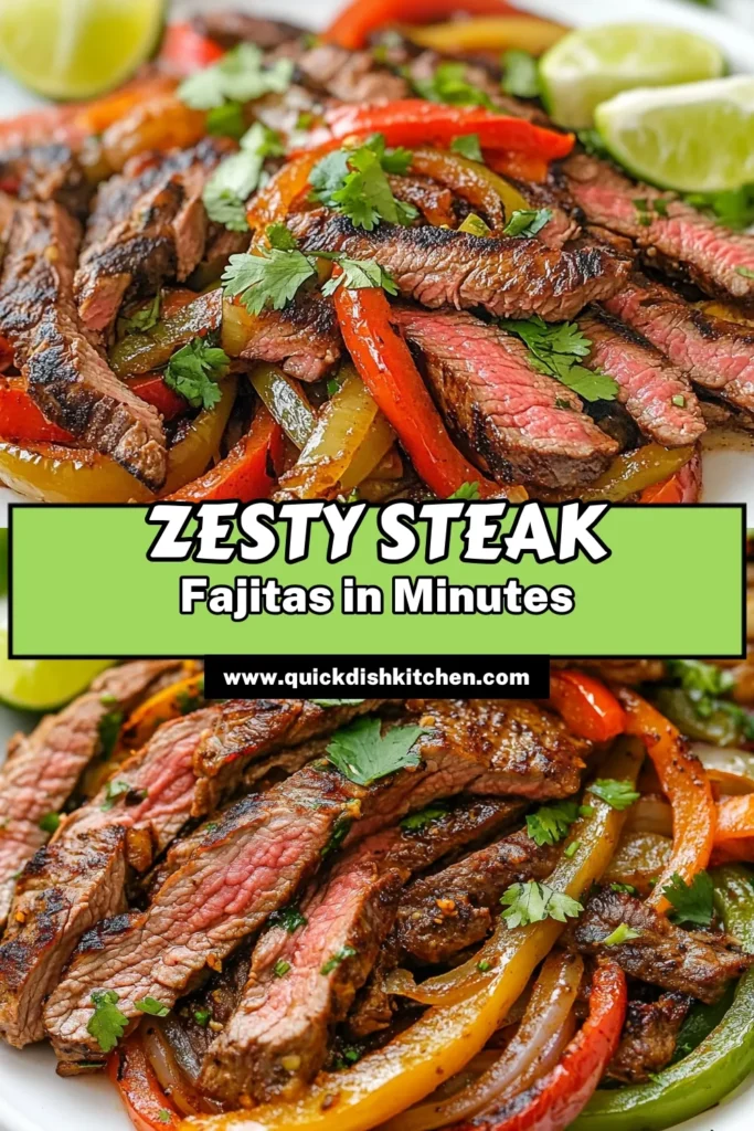 Discover the deliciousness of chili lime steak fajitas that will elevate your dinner game! This easy fajitas recipe features tender flank steak marinated in a zesty steak marinade for fajitas, grilled to perfection. Enjoy the vibrant flavors of grilled steak fajitas, bell peppers, and onions wrapped in warm tortillas. Perfect for sharing with family or friends. Try this flank steak fajitas recipe today and savor every bite! #ChiliLimeSteakFajitas #EasyFajitasRecipe #GrilledSteakFajitas #SteakMarinadeForFajitas