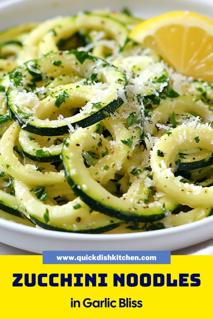 Discover the delight of Garlic Parmesan Zucchini Noodles, a healthy zucchini noodle recipe that’s perfect for anyone seeking a low-carb pasta alternative. This easy zucchini recipe is not only quick to prepare but is also a delicious vegetarian garlic pasta dish that will impress your family and friends. Try it today and transform your meals! Save this recipe for later! #ZucchiniNoodles #LowCarb #HealthyRecipes #VeggiePasta