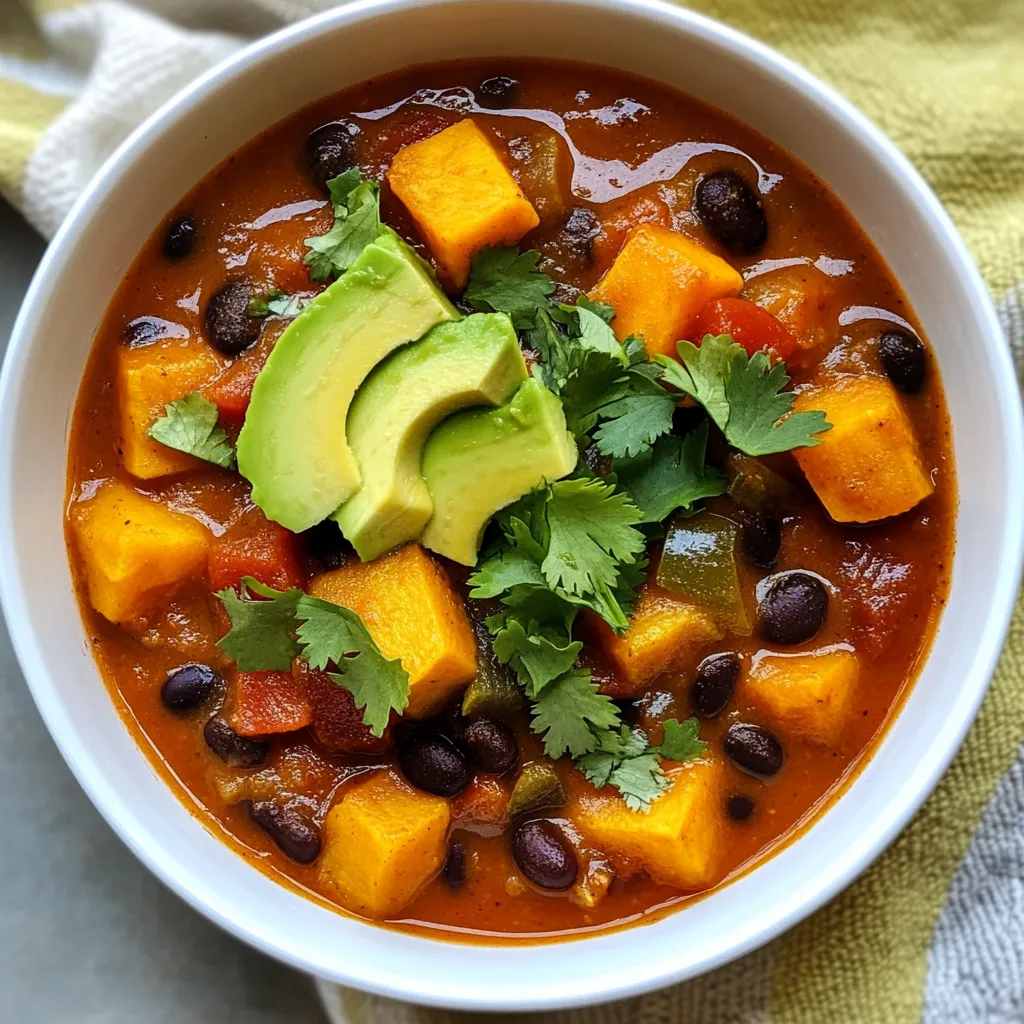 Flavorful Sweet Potato Black Bean Chili Recipe