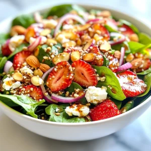 Strawberry Spinach Salad Fresh and Vibrant Delight