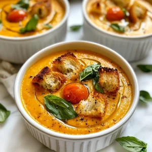 Roasted Tomato Basil Soup Easy and Flavorful Recipe