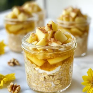 Apple Pie Overnight Oats Delightful and Simple Recipe