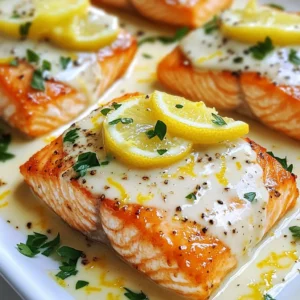 Creamy Lemon Parmesan Salmon Simple and Tasty Meal