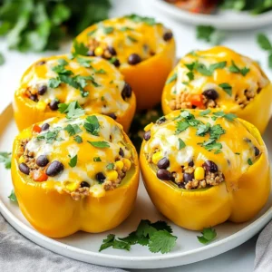 Creamy Taco Stuffed Peppers Flavorful Family Meal