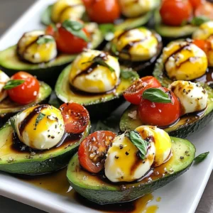 Caprese Stuffed Avocados Flavorful and Fresh Dish