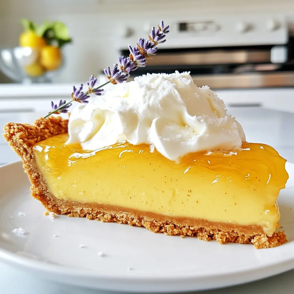 To make a salted honey pie, you will need the following ingredients: - 1 pre-made 9-inch graham cracker crust - 1 cup honey - 3 large eggs - 1/4 cup unsalted butter, melted - 1/2 teaspoon sea salt (plus extra for sprinkling) - 2 tablespoons cornstarch - 1 teaspoon vanilla extract - 1/4 cup heavy cream (for whipped topping) - Fresh lavender or edible flowers for garnish (optional) Each ingredient plays a key role in flavor and texture. The graham cracker crust gives a sweet and crunchy base. Honey adds a rich sweetness. Eggs help set the pie, making it creamy. Unsalted butter enhances the pie's richness. Sea salt balances the sweetness and adds depth. Cornstarch helps thicken the filling. Vanilla extract brings out the flavors. Heavy cream is for a fluffy topping. Finally, garnishes add a touch of beauty. Make sure to choose quality honey for the best taste. If you want to change things up, you can try different types of honey. This pie is simple, yet each ingredient shines through. {{ingredient_image_1}} Start by preheating your oven to 350°F (175°C). This step warms the oven, making it ready for baking. A hot oven helps the pie set just right. In a medium mixing bowl, whisk these ingredients together: - 1 cup honey - 3 large eggs - 1/4 cup unsalted butter, melted - 1/2 teaspoon sea salt - 2 tablespoons cornstarch - 1 teaspoon vanilla extract Whisk until smooth and combined. This mixture creates a sweet and rich filling. Pour your honey filling into the pre-made graham cracker crust. Use a spatula to spread it evenly. Make sure every corner of the crust gets filled. Place the pie in the oven. Bake for 25-30 minutes. You want the filling to be set but still a bit jiggly in the center. Look for puffed edges; they show the pie is baking well. Once baked, take the pie out of the oven. Let it cool to room temperature on the counter. After that, refrigerate it for at least 2 hours. This step lets the flavors mix and helps the filling firm up. In a separate bowl, whip 1/4 cup of heavy cream until soft peaks form. If you like, add a little honey for sweetness. This cream will top your pie beautifully. After chilling, slice the pie into pieces. Top each slice with whipped cream. Add a sprinkle of sea salt on top. If you want, garnish with fresh lavender or edible flowers for a pop of color. Enjoy every bite! To get the right texture for your salted honey pie, keep it soft but not runny. Bake it until the edges puff a bit, but the center should jiggle gently. This means it’s set just right. After baking, let it cool completely. Then, chill it in the fridge for at least two hours. This helps the filling firm up and lets the flavors mix well. Salted honey pie shines with the right flavor balance. Use good-quality honey for a rich taste. A touch of sea salt brings out the sweetness. If you want a hint of depth, try adding a bit more vanilla. Taste your filling before baking. If it feels too sweet, a pinch more salt can help. Sweet and salty make a great team! When it's time to serve, slice the pie with a sharp knife for clean edges. Top each slice with a generous dollop of whipped cream. A sprinkle of sea salt on top enhances the flavor. For a pretty touch, add fresh lavender or edible flowers. This adds color and makes your dessert look special. Enjoy it chilled for the best experience! Pro Tips Use Quality Honey: The flavor of your pie depends significantly on the quality of honey you use. Opt for raw, organic honey for a richer taste. Check for Doneness: The pie should be set but slightly jiggly in the center when done. Overbaking can lead to a dry filling, so keep an eye on it. Chill Before Serving: Allowing the pie to chill for at least 2 hours enhances the flavor and texture, making it easier to slice and serve. Whip the Cream to Order: For the best texture, whip the cream just before serving to ensure it stays light and fluffy. {{image_2}} If you want to change the crust, you have fun choices. Try a shortbread crust for a buttery flavor. A nut crust adds a nice crunch. Use ground almonds or pecans for a twist. You can also try a chocolate cookie crust for a rich taste. This adds depth to the pie and makes it unique. To make your salted honey pie special, think about adding flavor. Citrus zest brightens the honey. Try lemon or orange for a fresh kick. You can also mix in spices like cinnamon or nutmeg. These spices warm up the pie and create a cozy feel. If you like herbal notes, consider adding a bit of rosemary or thyme. These flavors pair nicely with honey. You can make this pie dairy-free or vegan with simple swaps. For the butter, use coconut oil or a vegan butter. Replace the heavy cream with coconut cream for a rich topping. Instead of eggs, mix 1 tablespoon of ground flaxseed with 2.5 tablespoons of water. Let it sit for a few minutes to thicken. These easy changes keep the pie delicious and cater to different diets. To store leftover pie, cover it well. Use plastic wrap or foil. This keeps it fresh. You can store it in the fridge for up to four days. Make sure to keep it chilled. This helps the flavors stay strong and tasty. You can freeze this pie if you have leftovers. First, let the pie cool completely. Then, slice it into pieces. Wrap each slice in plastic wrap. After that, place the slices in a freezer bag. You can freeze them for up to three months. When you're ready to enjoy it, just thaw it overnight in the fridge. To reheat the pie, take it out of the fridge. Let it sit for about 15 minutes at room temperature. This helps it warm up evenly. If you want it warm, place the slices in the oven at 350°F (175°C) for about 10 minutes. Keep an eye on it so it doesn’t overheat. Enjoy it warm with whipped cream! Salted Honey Pie is a sweet and creamy dessert. It has a smooth filling made with honey, eggs, and butter. The pie sits in a crunchy graham cracker crust. The sea salt adds a nice touch to the sweet honey flavor. This dessert is easy to make and is a crowd-pleaser. Yes, you can use a homemade graham cracker crust. Making your own crust can add a fresh taste. Just crush the graham crackers and mix them with melted butter. Press the mixture into a pie dish. Bake it for a few minutes to make it crisp. This gives your pie a personal touch. The pie can last about 4 to 5 days in the fridge. Keep it covered with plastic wrap or foil. This way, it will stay fresh and tasty. If you want to serve it later, make sure to check for any changes in texture or flavor. Yes, it is necessary to refrigerate the pie. Cooling helps the filling set properly. It also allows the flavors to mix and become richer. After baking, cool the pie to room temperature first. Then, chill it for at least 2 hours before serving. This step is key for the best taste. In this post, we covered the basics of making a salted honey pie. You learned about the key ingredients, step-by-step instructions, and tips for a great texture. Variations let you get creative with flavors and crusts. Remember to store leftovers properly to enjoy later. This pie is a sweet treat that balances flavor and texture. Try making it yourself for a delightful dessert. Happy baking!