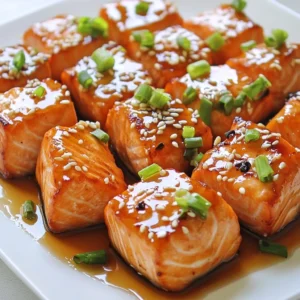 Maple Glazed Salmon Bites Flavorful and Simple Recipe