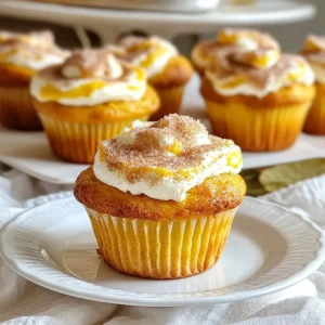 To make delicious pumpkin cream cheese muffins, gather these simple ingredients: - 1 ½ cups all-purpose flour - 1 teaspoon baking powder - 1 teaspoon baking soda - ½ teaspoon ground cinnamon - ¼ teaspoon ground nutmeg - ¼ teaspoon ground ginger - ½ teaspoon salt - 1 cup canned pumpkin puree - ¾ cup granulated sugar - ½ cup brown sugar, packed - 2 large eggs - ⅓ cup vegetable oil - 1 teaspoon vanilla extract - 4 oz cream cheese, softened - 2 tablespoons powdered sugar (for the cream cheese filling) If you need to swap some ingredients, here are a few ideas: - Use whole wheat flour instead of all-purpose flour for a healthier muffin. - Swap brown sugar for coconut sugar for a lower glycemic option. - You can use applesauce instead of vegetable oil for less fat. - Try almond milk or oat milk instead of eggs for a vegan muffin. - For a non-dairy option, use a vegan cream cheese. Each muffin is packed with flavor and nutrients. Here's what you'll get: - Calories: 200 - Total Fat: 8g - Saturated Fat: 2g - Cholesterol: 35mg - Sodium: 150mg - Total Carbohydrates: 30g - Dietary Fiber: 1g - Sugars: 10g - Protein: 3g These muffins are not only tasty but also provide a good source of energy, making them perfect for fall treats! {{ingredient_image_1}} First, turn your oven to 375°F (190°C). This step is key for even baking. While it heats, line a muffin tin with paper liners or give it a light grease. In a large bowl, add the flour, baking powder, baking soda, and spices. Use a whisk to mix them well. This helps the flavors blend and ensures the muffins rise nicely. In another bowl, combine the pumpkin puree, granulated sugar, brown sugar, eggs, vegetable oil, and vanilla extract. Whisk until the mixture is smooth and creamy. This step adds moisture and flavor to your muffins. Take a small bowl and mix the softened cream cheese with powdered sugar. Stir until it becomes smooth. This filling adds a sweet and tangy surprise in every bite. Spoon about 2 tablespoons of batter into each muffin cup. Then, add about 1 teaspoon of the cream cheese mixture. Top it off with another tablespoon of batter. This layering creates a delicious filling inside your muffins. Place the muffin tin in the preheated oven. Bake for 18-20 minutes. A toothpick should come out clean when inserted in the center. Once done, let them cool in the tin for about 5 minutes. Then, move them to a wire rack to cool completely. Enjoy the warm, cozy smells that fill your kitchen! To get a great muffin texture, do not overmix the batter. Combine the wet and dry ingredients gently. It’s okay if some lumps remain. The batter should be thick but not dry. Use fresh ingredients for the best results. Check the dates on your baking powder and soda. If they are old, they may not work well. One common mistake is using too much flour. Always spoon flour into your measuring cup and level it off. Using too much can make muffins dry. Another mistake is baking at the wrong temperature. Always preheat your oven to 375°F (190°C) before baking. Finally, don’t skip the cream cheese filling. It adds a lovely surprise and moisture to each bite. To serve your muffins beautifully, dust them lightly with cinnamon sugar. This adds a sweet touch. Place a small pumpkin next to the muffins for a festive look. Serve them warm for the best flavor. You can also use decorative muffin liners for a fun pop of color. These small details make your muffins stand out! Pro Tips Use Fresh Spices: Freshly ground spices can elevate the flavor of your muffins. Consider grinding your own cinnamon, nutmeg, and ginger for a more aromatic result. Check Pumpkin Consistency: Ensure your canned pumpkin puree is thick and not too watery, as this could affect the texture of your muffins. Don’t Overmix: To achieve a light and fluffy muffin, mix the wet and dry ingredients until just combined. Overmixing can lead to dense muffins. Cool Completely: Allow the muffins to cool completely on a wire rack before storing them. This prevents moisture buildup and keeps them from becoming soggy. {{image_2}} You can easily make gluten-free pumpkin cream cheese muffins. Use a gluten-free flour blend instead of all-purpose flour. Look for blends that include xanthan gum. This helps give the muffins the right texture. Follow the same steps in the recipe. You will still enjoy the rich taste! To create vegan pumpkin cream cheese muffins, swap eggs for flax eggs. Mix one tablespoon of flaxseed meal with three tablespoons of water for each egg. Let it sit for a few minutes to thicken. Instead of cream cheese, use vegan cream cheese or a mixture of blended silken tofu with a bit of lemon juice. This keeps the muffins creamy and delicious. Want to add more flavor? Here are some great ideas: - Chocolate Chips: Fold in semi-sweet or dark chocolate chips into the batter for a sweet surprise. - Nuts: Chopped walnuts or pecans add crunch and depth. Mix in about half a cup. - Dried Fruit: Raisins or cranberries bring a chewy texture. About a half cup works well. - Spices: Extra spices like cloves or allspice can add warmth. Just a pinch goes a long way. These variations let you enjoy muffins in new ways. Each option brings a unique taste to your fall baking! To keep your pumpkin cream cheese muffins fresh, store them in an airtight container. Place a piece of parchment paper between the muffins to avoid sticking. They will stay good at room temperature for up to three days. If you want them to last longer, refrigerate them. In the fridge, they can stay fresh for about a week. Freezing these muffins is easy. Allow them to cool completely first. Then, wrap each muffin tightly in plastic wrap. Place the wrapped muffins in a freezer-safe bag. They can last in the freezer for up to three months. When you’re ready to enjoy them, simply take out the amount you want. Reheating your muffins is quick and simple. For the best results, use the oven. Preheat your oven to 350°F (175°C). Place the muffins on a baking sheet and heat for about 10 minutes. You can also use a microwave. Heat each muffin for about 15 to 20 seconds. Enjoy them warm for the best taste! Yes, you can use fresh pumpkin. Start by roasting a pumpkin until soft. Then, scoop out the flesh and puree it until smooth. You need about one cup for this recipe. Fresh pumpkin gives a nice flavor, but it may have more water content. Adjusting the flour may help if the batter is too wet. Check the muffins at 18 minutes. Insert a toothpick into the center. If it comes out clean or with a few crumbs, the muffins are ready. If the toothpick has wet batter, bake for a few more minutes. Keep an eye on them to avoid overbaking. If you need a substitute for cream cheese, try Greek yogurt or mascarpone cheese. These options give a similar creaminess. You can also use a dairy-free cream cheese if you want a vegan choice. Adjust the sugar in the filling to match your taste. Yes, you can make mini muffins! Just fill the mini muffin tin with the batter. Bake for 10 to 12 minutes, checking with a toothpick. Mini muffins are great for snacks or sharing at parties. They still taste just as good! Store these muffins in an airtight container. They will last for about three days at room temperature. For longer storage, keep them in the fridge for up to a week. You can also freeze them for up to three months. Just thaw and enjoy! This guide covers all you need for making delicious pumpkin cream cheese muffins. You learned about key ingredients, substitutions, and nutritional info. Followed by step-by-step baking instructions, tips for perfect texture, and how to avoid mistakes. You also found out about variations, storage, and answers to common questions. Now you can bake tasty muffins that everyone will love. Enjoy the process and share them with friends!