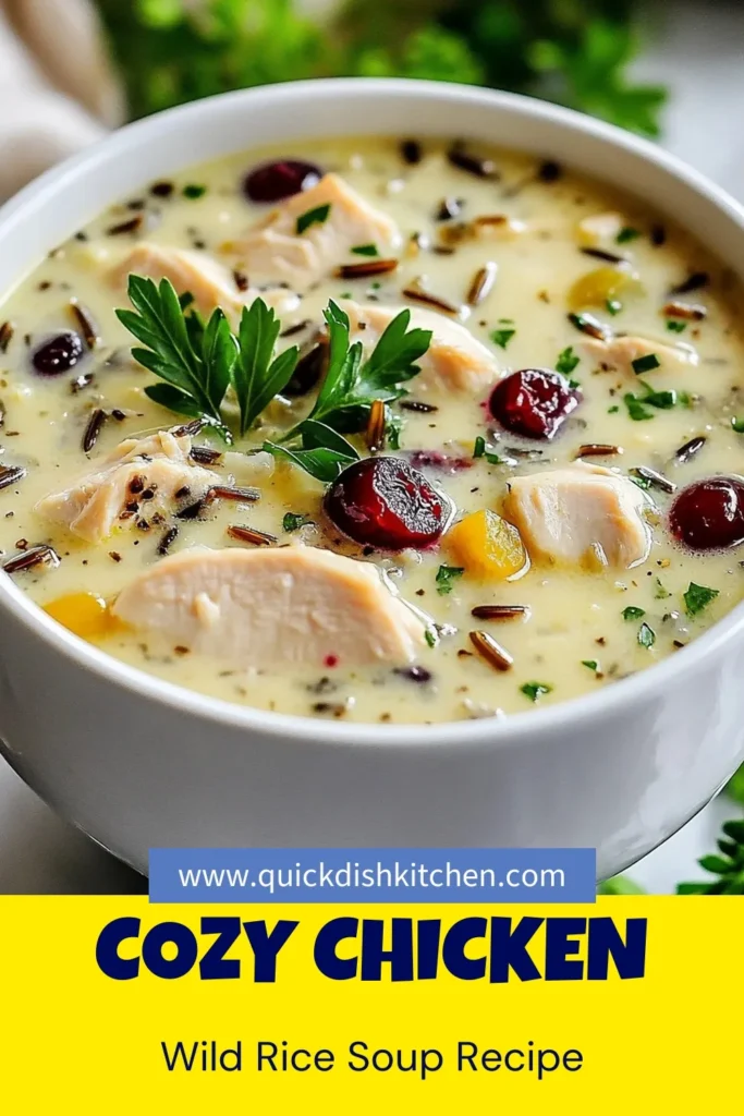 Warm up this season with a delicious Instant Pot chicken soup that's packed with flavors! This easy chicken soup recipe features a unique cranberry wild rice soup blend that’s not only tasty but also healthy. Perfect for cozy fall nights, this healthy wild rice soup will become a family favorite. Try this cranberry wild rice soup recipe today! Don’t forget to save it for later! #InstantPotSoup #FallRecipes #HealthySoup #CranberryWildRice