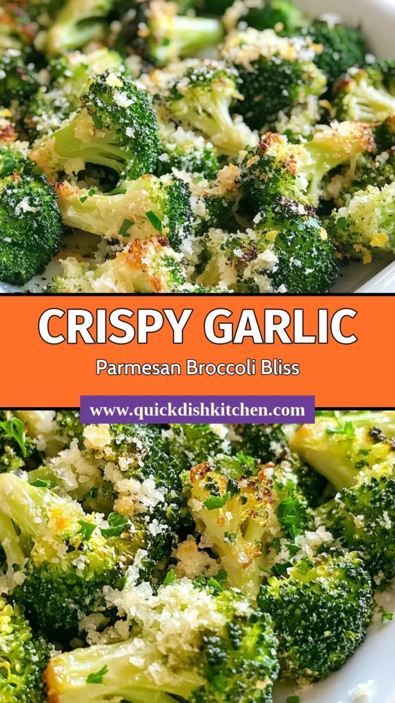 Discover the delicious Garlic Parmesan Broccoli that will elevate your meals! This Easy Vegetable Side Dish features roasted broccoli coated with garlic, olive oil, and topped with rich Parmesan cheese. Perfect for any dinner table, our Roasted Broccoli Recipe is both simple and satisfying. Say hello to flavorful Garlic Roasted Vegetables! Try it out today and impress your family! Save the recipe now! #GarlicParmesanBroccoli #RoastedBroccoli #EasySideDish #HealthyEating