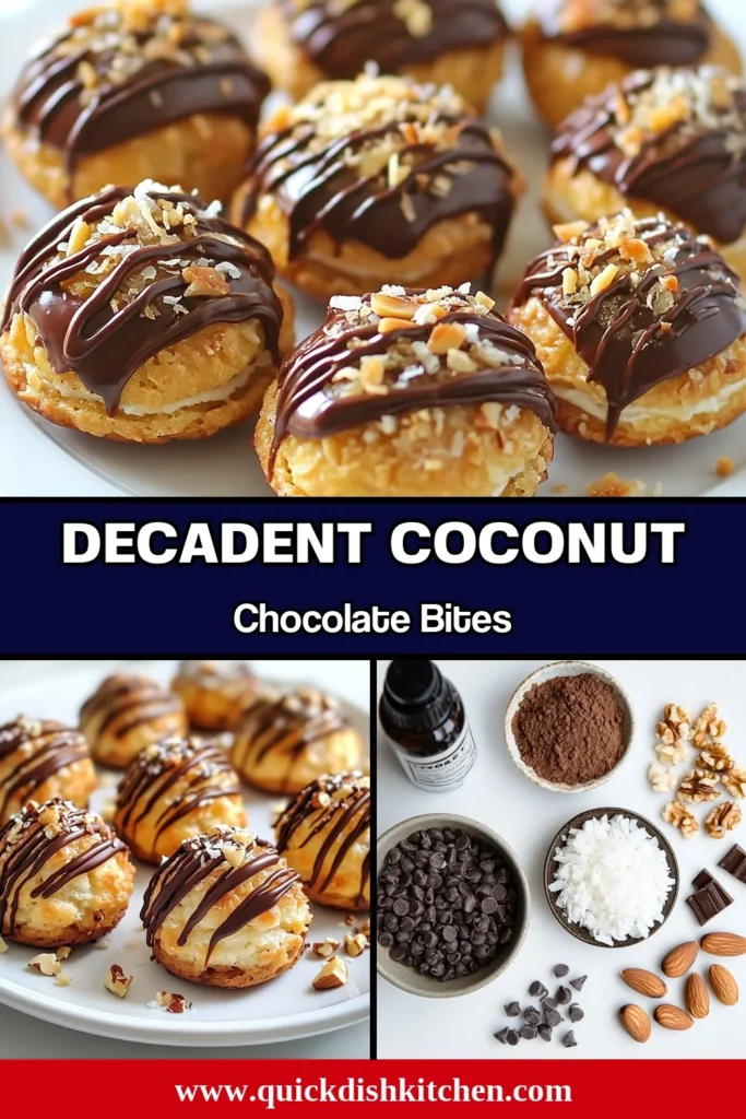 Indulge in delicious chocolate coconut cookies with this easy macaroon recipe for Choco-Coco macaroons! These nutty chocolate macaroons, made with shredded coconut and drizzled in melted chocolate, are a perfect dessert treat. In just 40 minutes, you can impress your family and friends with this delightful shredded coconut dessert that everyone will love. Save this recipe for your next baking adventure! #ChocoCocoMacaroons #CoconutChocolateCookies #EasyMacaroonRecipe #ShreddedCoconutDessert