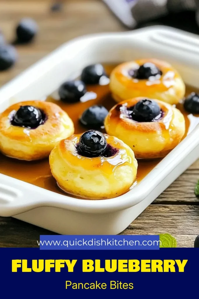 Start your morning with these irresistible blueberry pancake bites! This mini pancake recipe is not only easy but also a delicious breakfast option that will leave you craving more. Perfect for sharing or meal prep, these baked pancake bites are packed with fresh blueberries and bake in just 15 minutes. Enjoy them warm with maple syrup for a delightful treat. Try this easy blueberry pancakes recipe today and elevate your breakfast game! #BlueberryPancakeBites #MiniPancakeRecipe #BakedPancakeBites #EasyBreakfast
