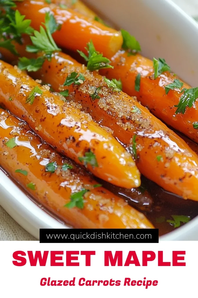 Discover the perfect side dish with these maple glazed carrots that will elevate your meals! This brown sugar carrots recipe features sautéed baby carrots drizzled in rich maple syrup, making for a delicious vegetable side dish. Caramelized carrots with cinnamon bring warmth and flavor to your table. Easy to make and oh-so-tasty! Try it and wow your family! Save this recipe for your next dinner! #MapleGlazedCarrots #BrownSugarCarrots #SautéedBabyCarrots #CaramelizedCarrots
