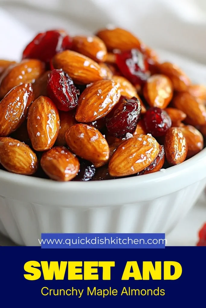 Discover the delightful flavors of Maple Cinnamon Roasted Almonds, a simple yet delicious roasted almonds recipe perfect for healthy nut snacks! This easy almond recipe takes just 25 minutes to create a crunchy treat that's ideal for any occasion. With wholesome ingredients like pure maple syrup and coconut oil, you'll enjoy a homemade nut snack that's both satisfying and nutritious. Click to try this recipe and save for later! #MapleCinnamonAlmonds #RoastedAlmondsRecipe #HealthyNutSnacks #EasyAlmondRecipes
