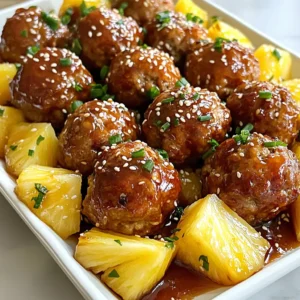 Pineapple Teriyaki Meatballs Savory and Easy Recipe